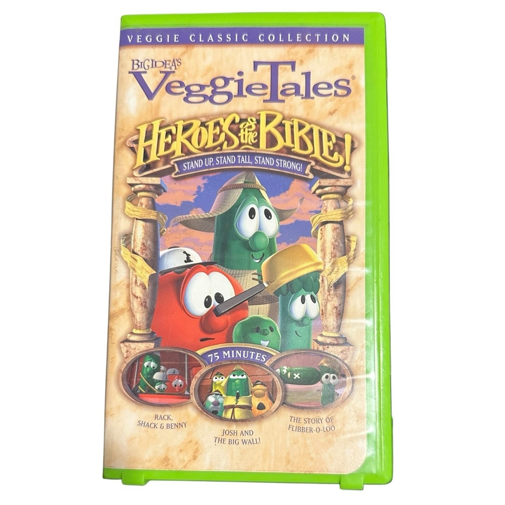VHS - Veggie Tales -Heroes of the Bible: Stand Up Stand Tall Stand Strong (2002)